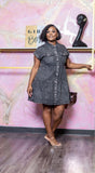 So Spicy Denim  Oversize Ruch Dress